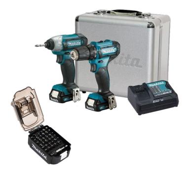 Imagem de Kit Clx224Sax Furad/Paraf Df333D Chave Impacto Td110D Makita