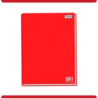Imagem de Caderno Brochura Vermelho KAZ 96 Folhas Grande 200mm x 275mm Material 