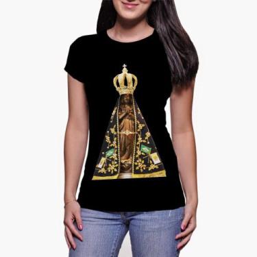 Imagem de Camiseta Baby Look Feminina 06-Nossa Senhora Aparecida Mãe de Deus - P