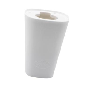 Imagem de Baoblaze Vaso de flores suspenso, decoração de plantador suspenso, organizador externo, planta leve de cabeça para baixo, para escritório, mesa, casa, Branco