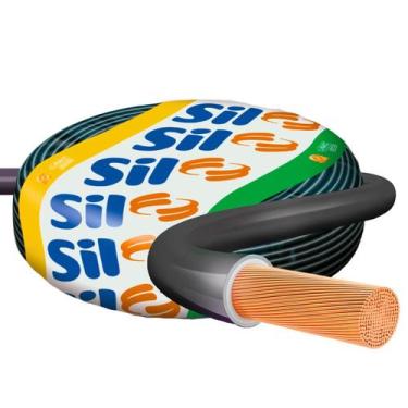 Imagem de Fio Cabo Cobre Flexível 10mm 750v Rolo De 100m Sil Cores Anti Chama In