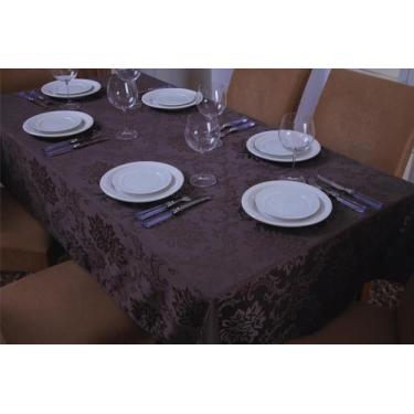 Imagem de toalha de mesa quadrada 4 lugares tecido jacquard 1,35x1,50 - BF confe