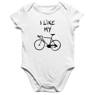 Imagem de Body Bebê Algodão I Like My Bike - Foca na Moda, Branco, G