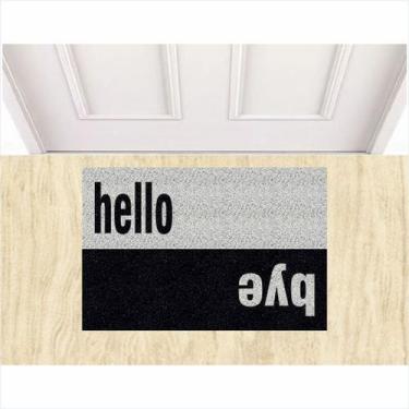 Imagem de Capacho tapete hello bye. - ZAP TAPETES
