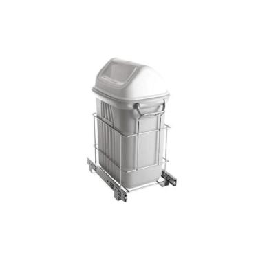 Imagem de Lixeira Simples embutir 19Litros  c/Puxador Deslizante - GTB