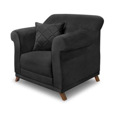 Imagem de Poltrona Decorativa Estofada Sala Quarto Escritório Leitura Fiorela - 