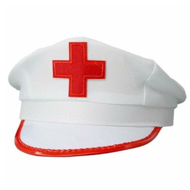 Imagem de Chapéu Quepe Enfermeira Fantasia Carnaval Festa Adulto - Golden Moon