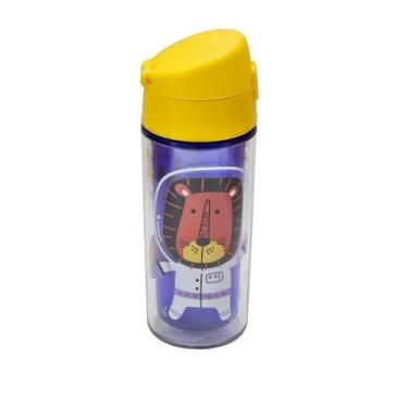 Imagem de Garrafinha De Água Infantil Escolar Com Canudo Menino Menina - Helsim