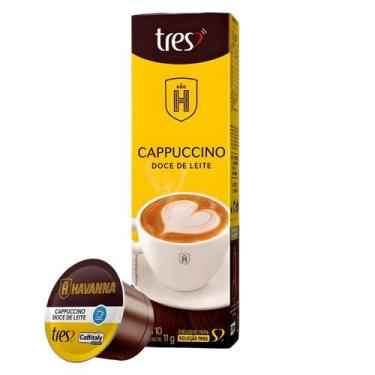 Imagem de Cápsulas 3 Corações Cappuccino Havanna Doce de Leite 10 Unid - Tres Co