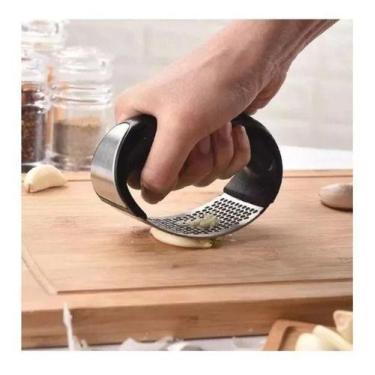 Imagem de Aço Inoxidável Garlic Press Manual De Alho Ralador - oem