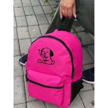 Imagem de Mochila Small CACHORRO COMENDO Bolsa Escolar Trabalho Viagem Mala Facu
