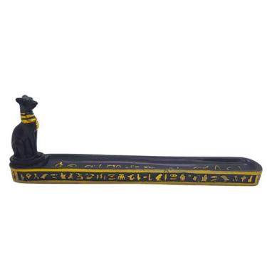 Imagem de Incensário Egípcio Gato Bastet Porta Incenso Vareta - Flash