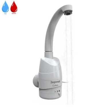 Imagem de Luna Torneira Parede 5500w 127v Branco - Zagonel, 110V
