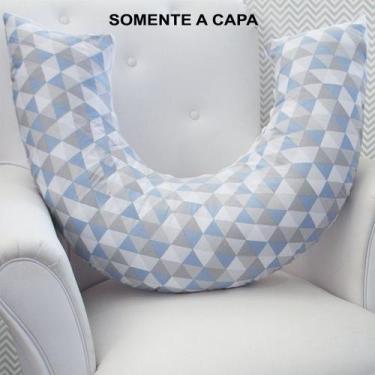 Imagem de Capa para Almofada Amamentação - Laura Baby, Losango Azul