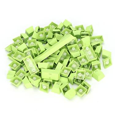 Imagem de PBT Keycaps Coloridos 108 Teclas para Teclado Mecânico Design Ergonômico para Experiência de Digitação Confortável para Teclado Mecânico de 61/64/87/104/108 Teclas (Verde)