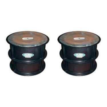 Imagem de Kit C/2 - Para-Raio Caixa Inspecao Pvc 12'' Sem Tampa - RAYCON