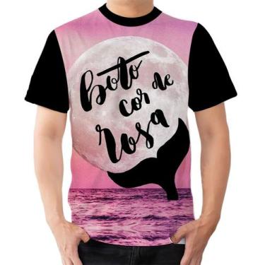 Imagem de Camiseta Camisa Ads  Folclore Brasileiro Boto Cor de Rosa 3 - Fabrique