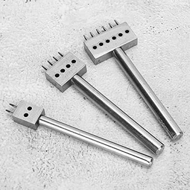 Imagem de Ferramenta de Perfuração de Espaçamento, Perfurador de Couro Durável, Produtos de Couro Artesanal Antiderrapante para Couro (Espaçamento 6mm (2+4+6))