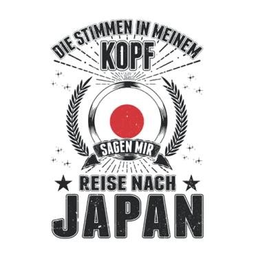 Imagem de Japan Notizbuch: Japan Urlaub Osaka Tokio Geschenk/Die Stimmen in meinem Kopf Sagen mir Reise nach Japan / 6x9 Zoll / 120 karierte Seiten Seiten