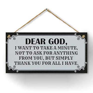 Imagem de Caripbet Placa decorativa para casa de Deus Caricbete - Fé, religião, crença, gratidão, decoração de casa, presente de sala de estar 15 x 30 cm