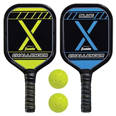 Imagem de Franklin Sports Conjunto para iniciantes Pickleball Paddle e Pickleball – Inclui 2 bolas de pickleball de alumínio e 2 bolas de pickleball Franklin X-40 – Aprovado pela USAPA