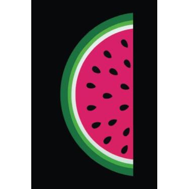 Imagem de WATERMELON SLICE Notebook: GRAPH paper, 120 page 6”x9” drafting quad ruled grid composition 4x4 squares per inch, with POP ART cover for school, ... those who measure, draw to scale: Genius