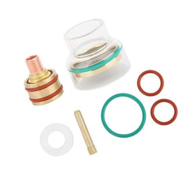 Imagem de Kit de Soldagem TIG, Kit de Soldagem TIG TFM53NCN, Kit de Tocha TIG Kit de Soldagem TIG, Pinça de Copo de Vidro para Tocha de Soldagem TIG para WP9 WP20, para Soldagem Precisa e