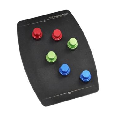 Imagem de Generic Suporte de placa de circuito PCB Pilares Placa de aço Grampos compactos para PCB Liga de alumínio Soldagem Auxiliar para fixação de PCB