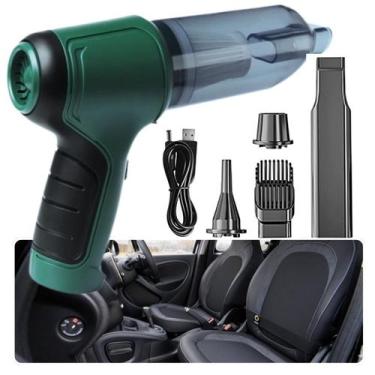 Imagem de Mini Aspirador Automotivo Soprador Usb Portátil Recarregável - Aspirad