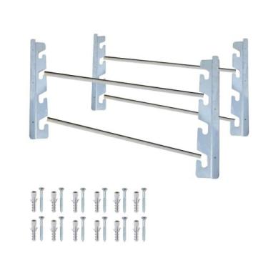 Imagem de Suporte Para Churrasqueira Inox 70cm Para Grelhas E Espetos - INOX LAU