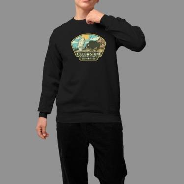 Imagem de Moletom Gola Careca Basico Masculino Moda De Country confortável Inver