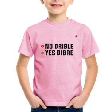 Imagem de Camiseta Infantil No drible, yes dibre - Foca na Moda, Rosa bebê, 14