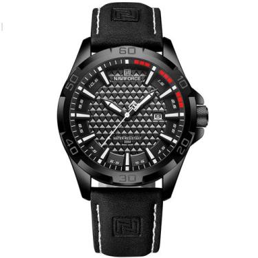 Imagem de Relógio Masculino Pulseira de Couro Impermeável Movimento Quarzto - NA