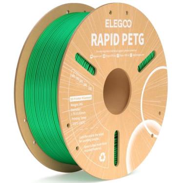 Imagem de Filamento PETG 1,75mm Verde 1kg - ELEGOO Rapid para Impressora 3D
