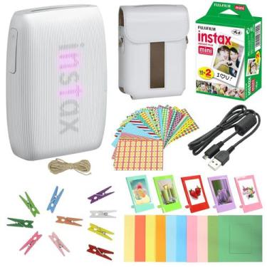Imagem de Impressora Fujifilm Mini Link 3 Clay White + Kit com 20 Folhas de Film
