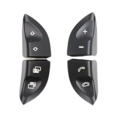 Imagem de JicSuXi Conjunto de botões do interruptor de controle do volante do volante Substituindo 2208210679 Parte de reparo de veículos para acessórios de interiores, Preto