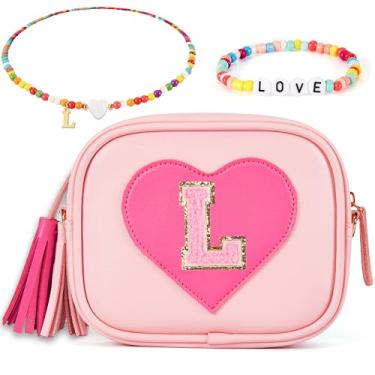 Imagem de ONECOCOA Presentes de aniversário para meninas, bolsa infantil para meninas, presente para meninas de 3, 4, 5, 6, 7, 8, 9, 10, 11, 12 anos, presente para meninas, rosa, G