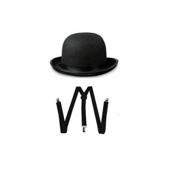 Imagem de Fantasia Charlie Chaplin 2 peças Halloween Festas - MC Presentes