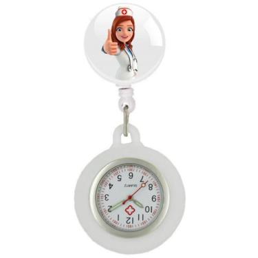 Imagem de Relógio Lapela Enfermagem Silicone Cordão Tipo Ioiô Quartzo - Memory W