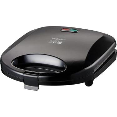 Imagem de Sanduicheira Grill Mallory Classic Antiaderente Preto, Preta, 110V