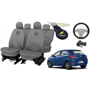 Imagem de Jogo de Capa Cinza Ônix 2016-2019 + Acabamento Premium - ferro tech br