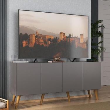 Imagem de Rack Retrô para TV até 50 Polegadas com 4 Portas Multimóveis MP1071, G