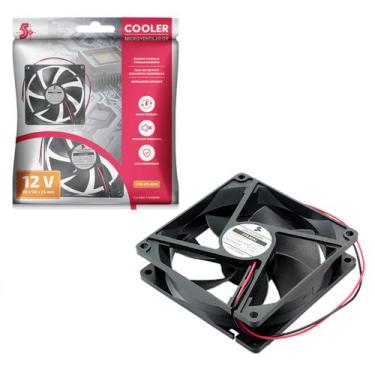 Imagem de Cooler 90x90mm 2,5mm 12v 0,20a 2900 Rpm Bebedouro Preto - CHIPSCE