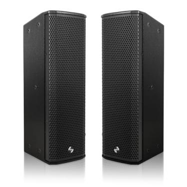 Imagem de Sound Town Par De Alto-Falantes Coluna Passivos Alta Potência 500 W Com Woofers 2X5, Drivers Compressão Dupla, Madeira Compensada Bétula, Montagem Em Parede, Instalação, Evento Ao Vivo, Conferência,