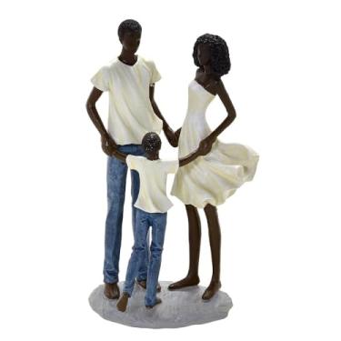 Imagem de Figura Decorativa Família Negra 26 X 15 X 10 Cm