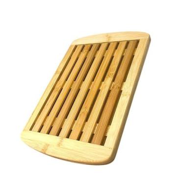 Imagem de Tábua Migalheira De Bambu Para Corte Pães Bolos 36cm - Hauskraft