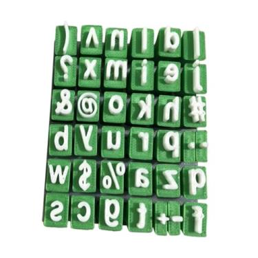 Imagem de Fancyes Número da carta do alfabeto Carimbos de selo de esteiras de estoques de aula de sala de aula para meninos Número de meninas e Kit de carimbo de, Minúsculas