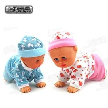 Imagem de Mini Boneca Bebê Engatinha Com Movimentos E Som Linda. - Toy king