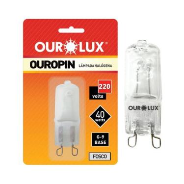 Imagem de Lâmpada Halógena Bipino G9 40w 220v Ourolux 2800k