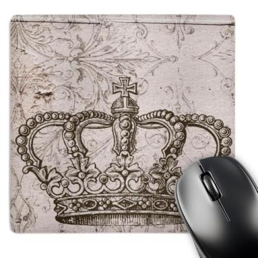 Imagem de 3dRose Mouse pad LLC 20 x 20 x 0,63 cm, coroa de bronze vintage (mp_110244_1)